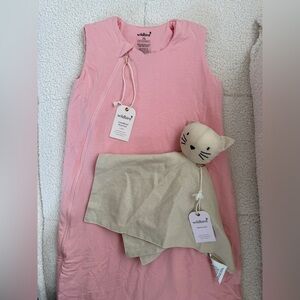 Galah - CloudBlend™ Sleep Sack TOG 1 with Linen Lovey Kitten NWT